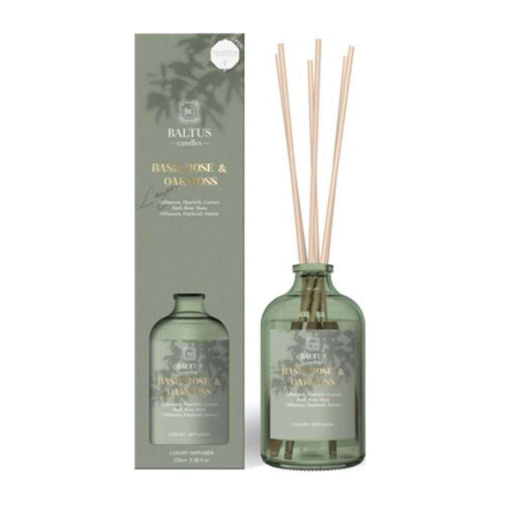 Baltus Basil, Rose & Oak Moss Luxe Lagom Reed Diffuser - 90ml £4.49